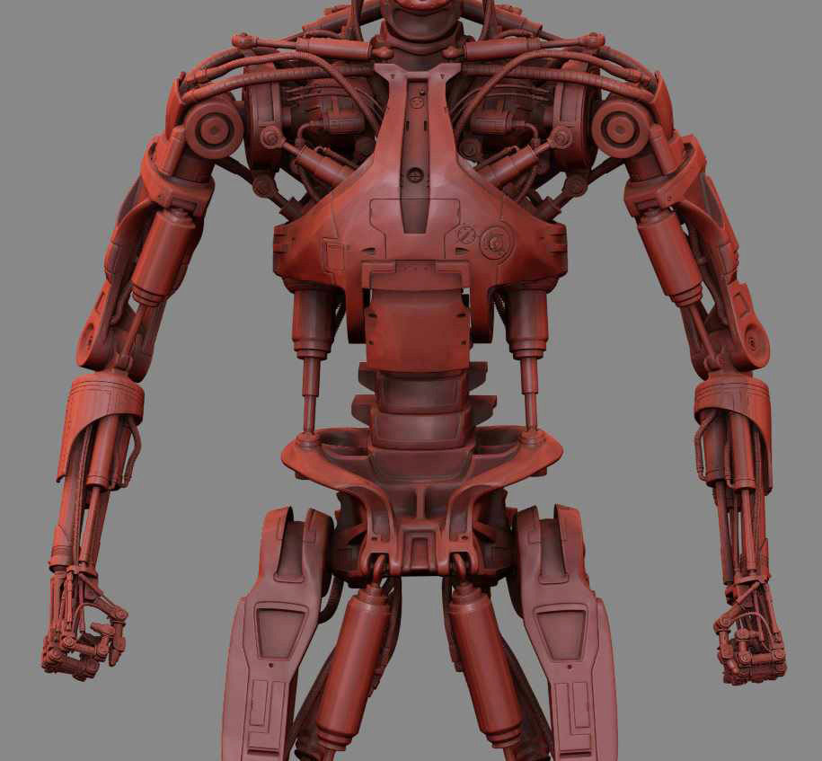 T-800 Terminator High Detal 3D print model_23