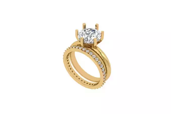  Solitaire Engagement Ring
