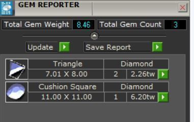  Cushion 3 Stone Bridal Ring 3D print model_25