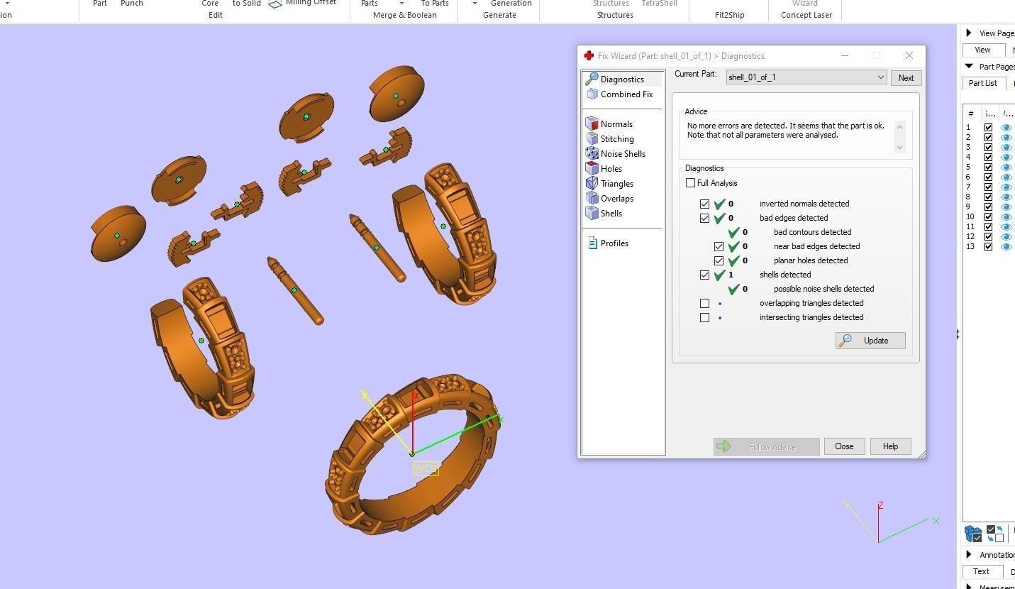 Bvlgari Serpenti Ring and Earrings  3D print model_5