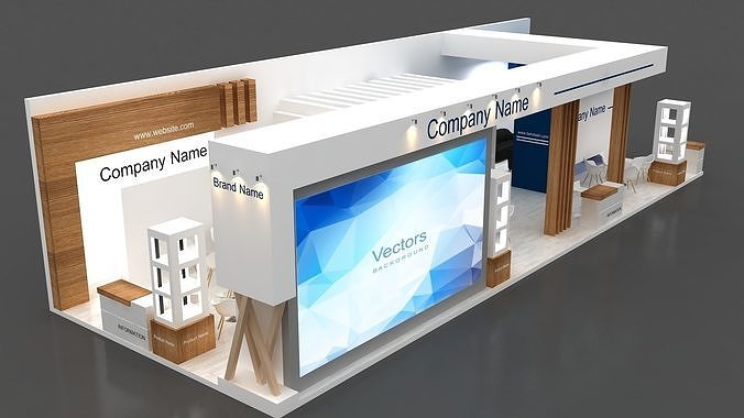 Exhibition booth 3D model