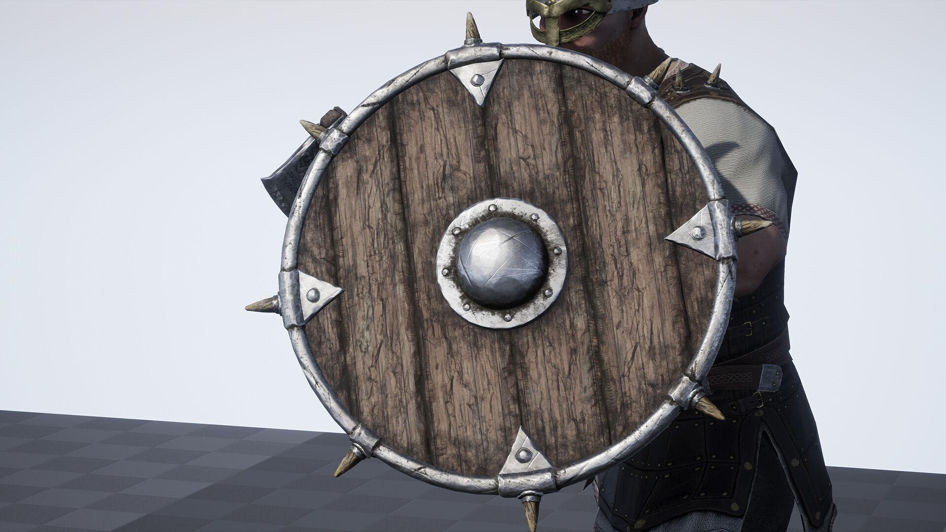 Vikings set Celtic Warrior 2 Low-poly 3D model_18