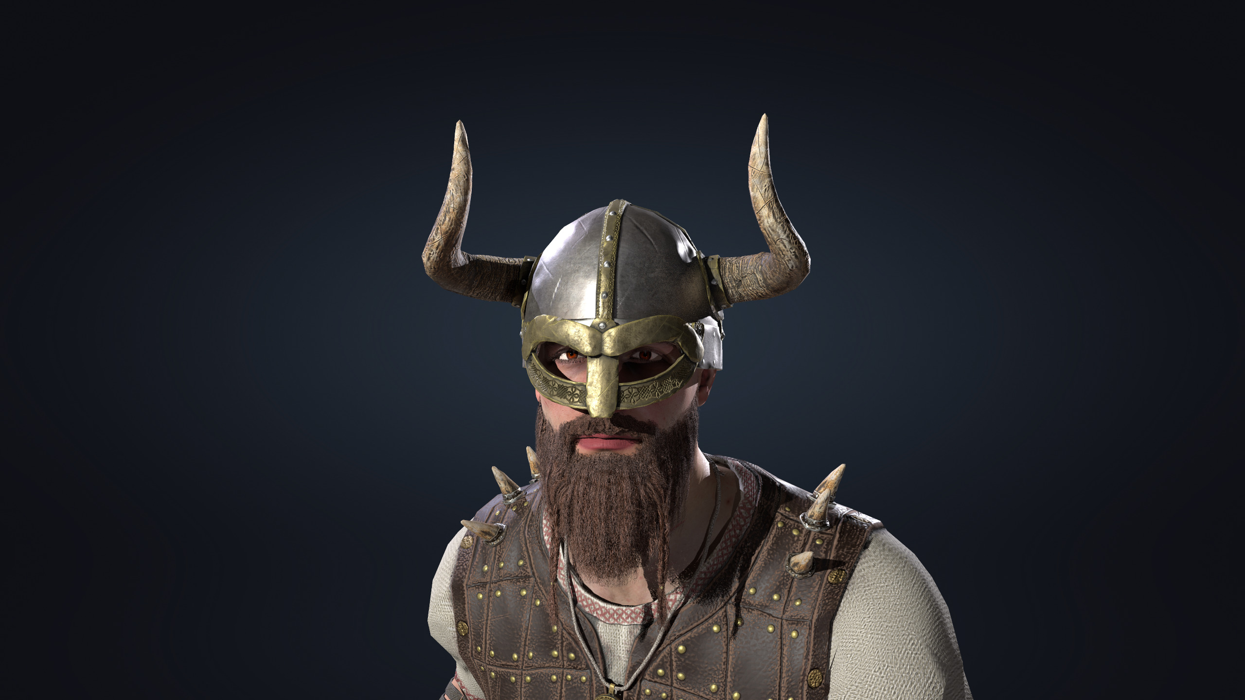 Vikings set Celtic Warrior 2 Low-poly 3D model_6