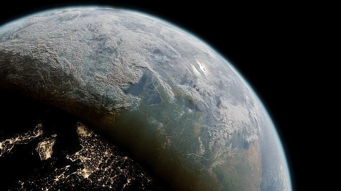 Realistic Earth 3D model