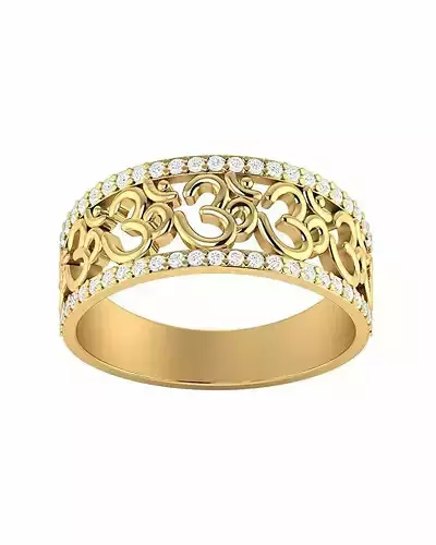 OM Solitaire Ring