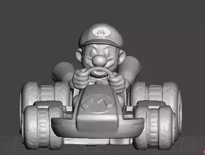mario kart 3D print model