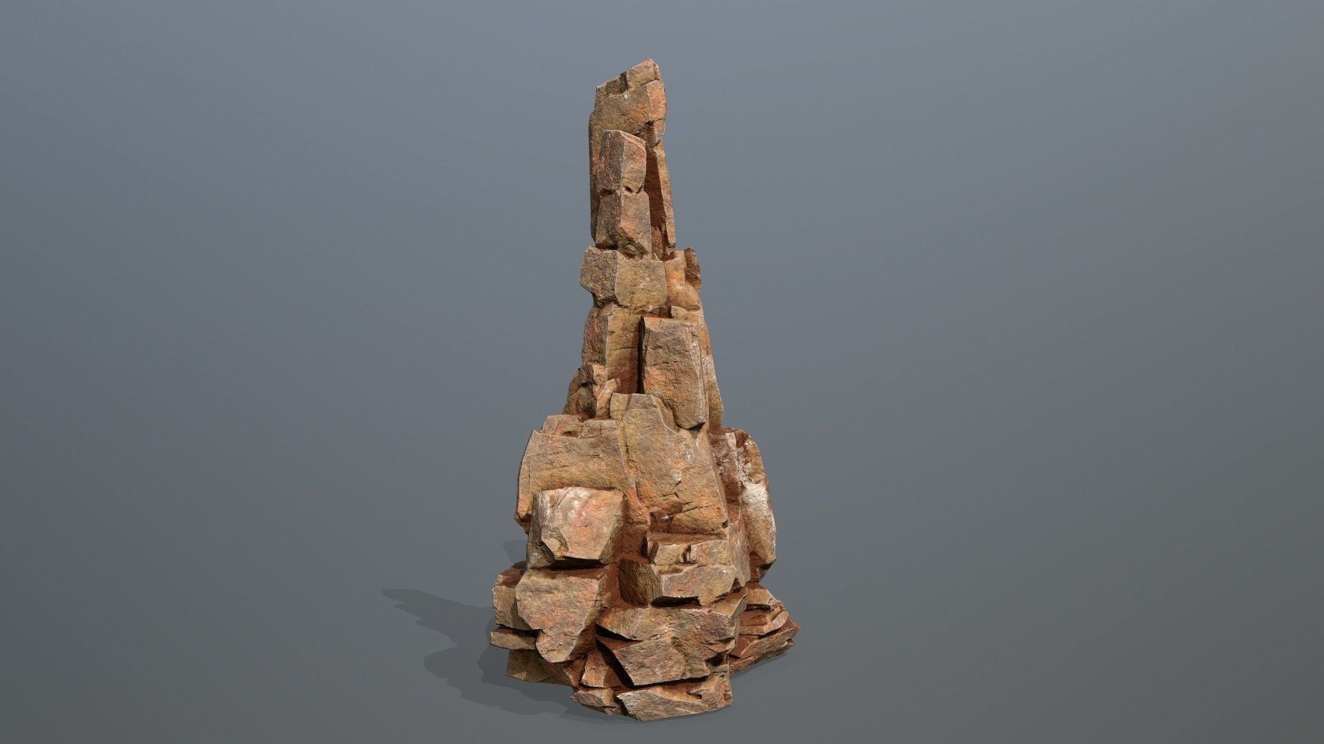 Desert Rocks Low-poly 3D model_12