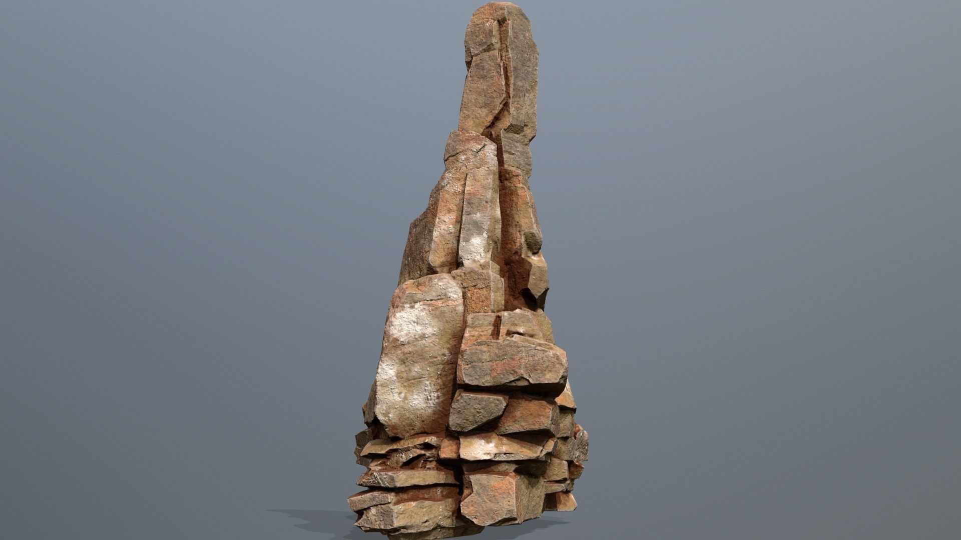 Desert Rocks Low-poly 3D model_16