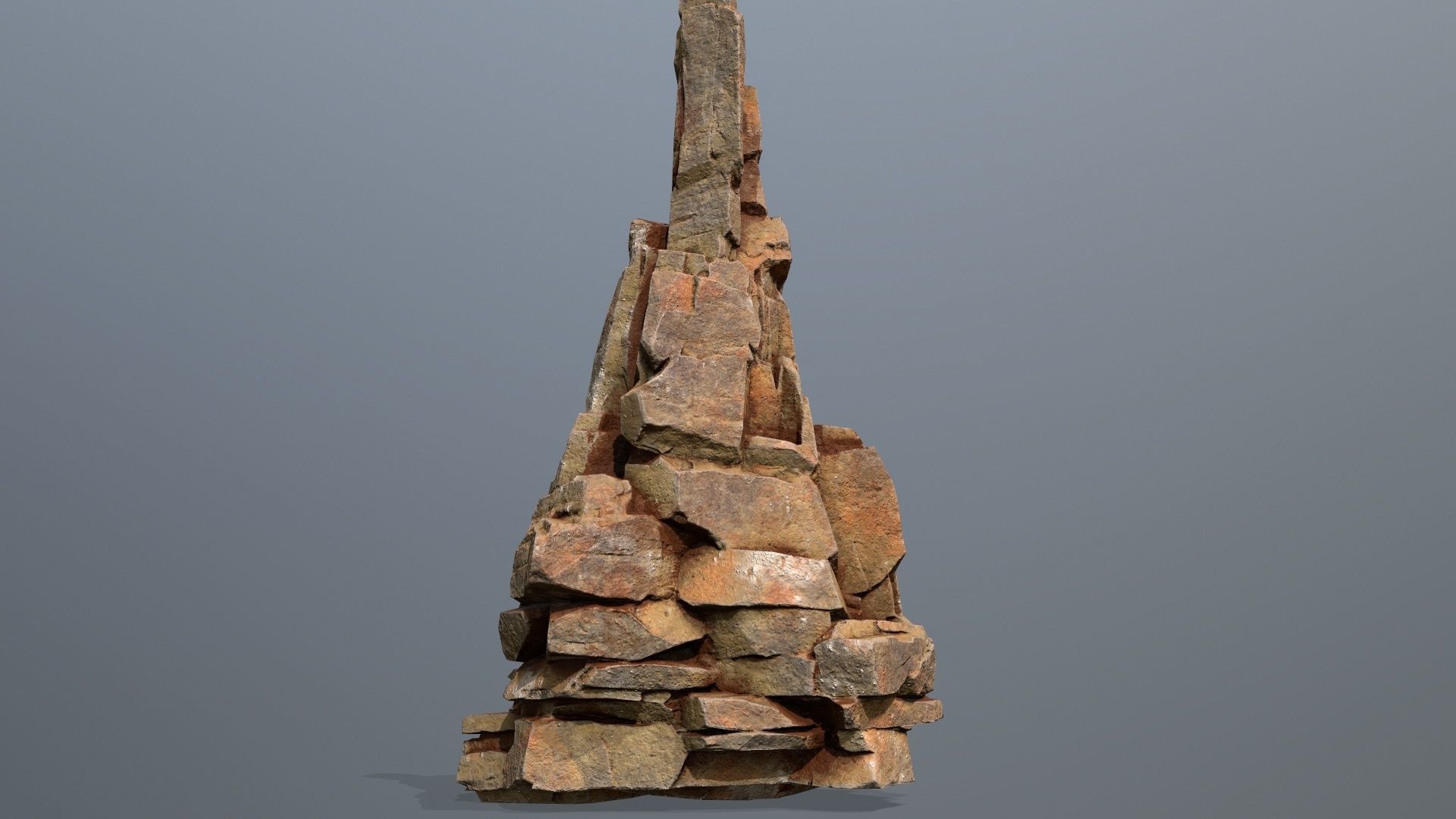 Desert Rocks Low-poly 3D model_1