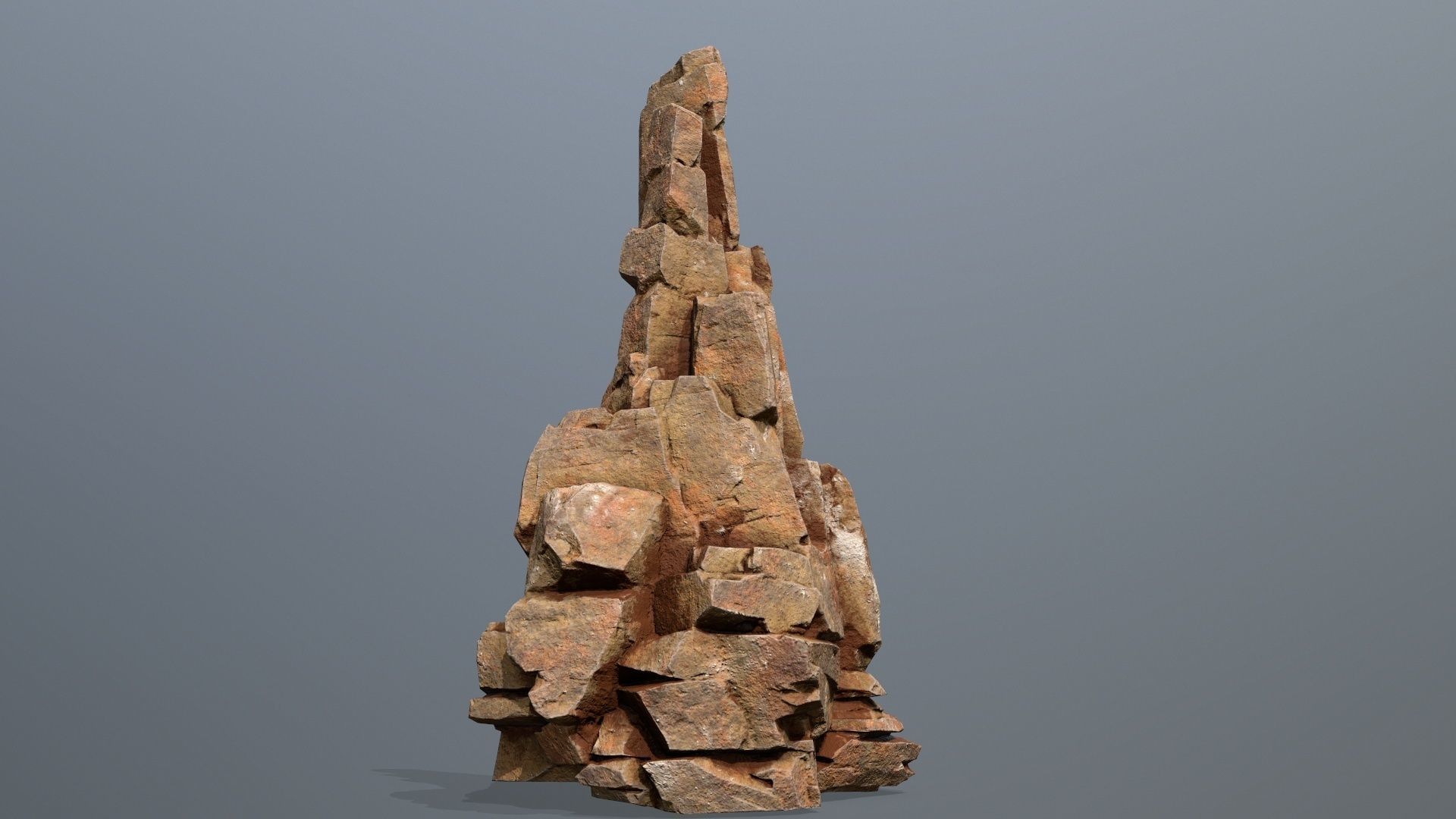 Desert Rocks Low-poly 3D model_4