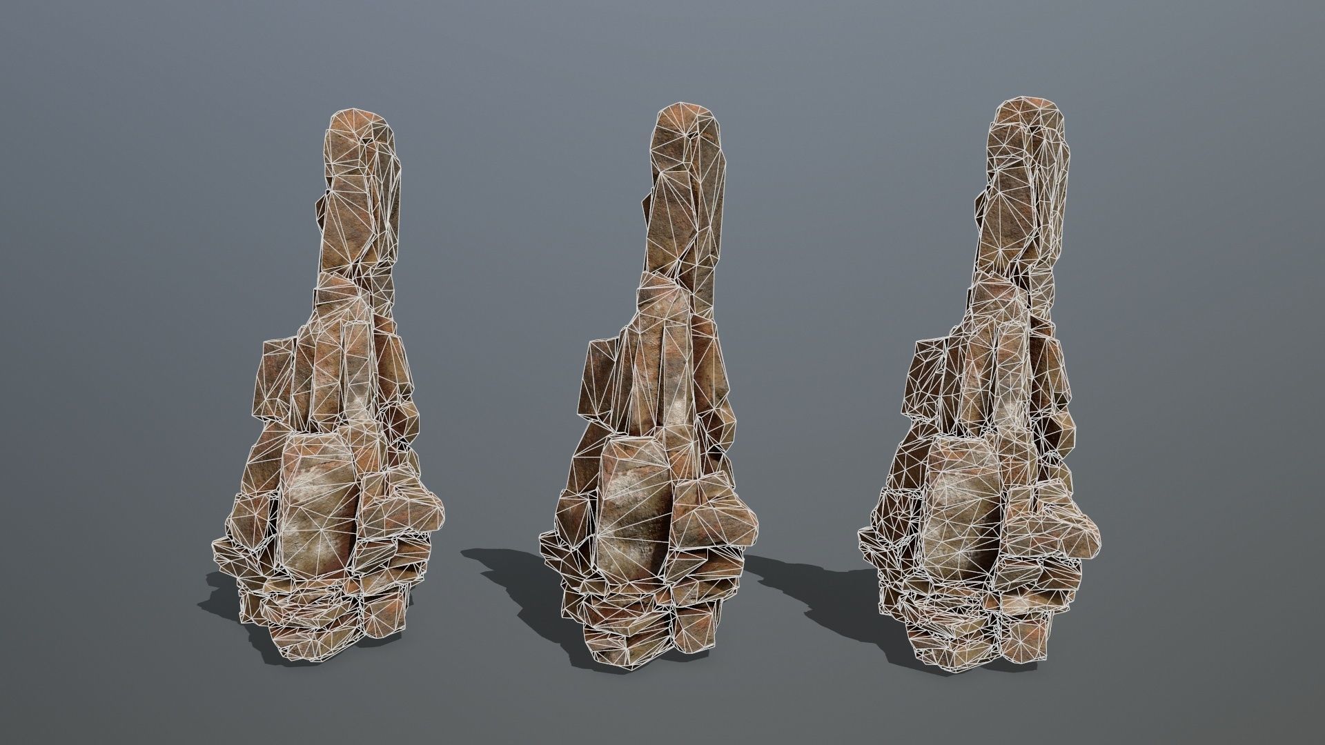 Desert Rocks Low-poly 3D model_18