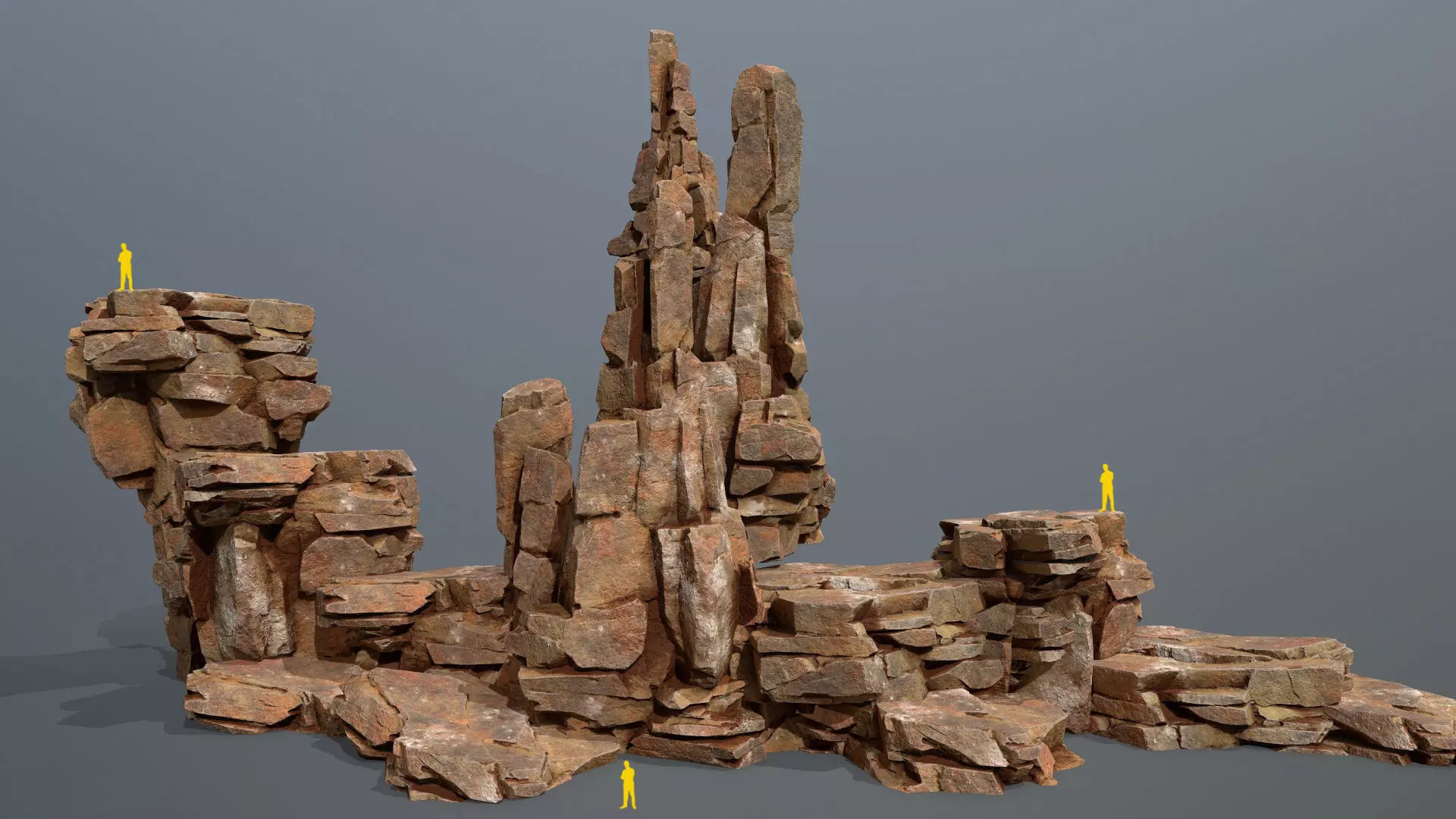 Desert Rocks Low-poly 3D model_0