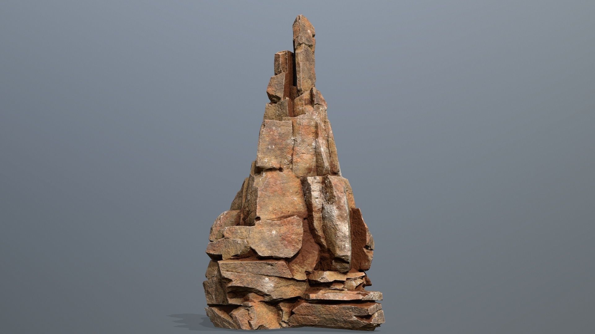 Desert Rocks Low-poly 3D model_14