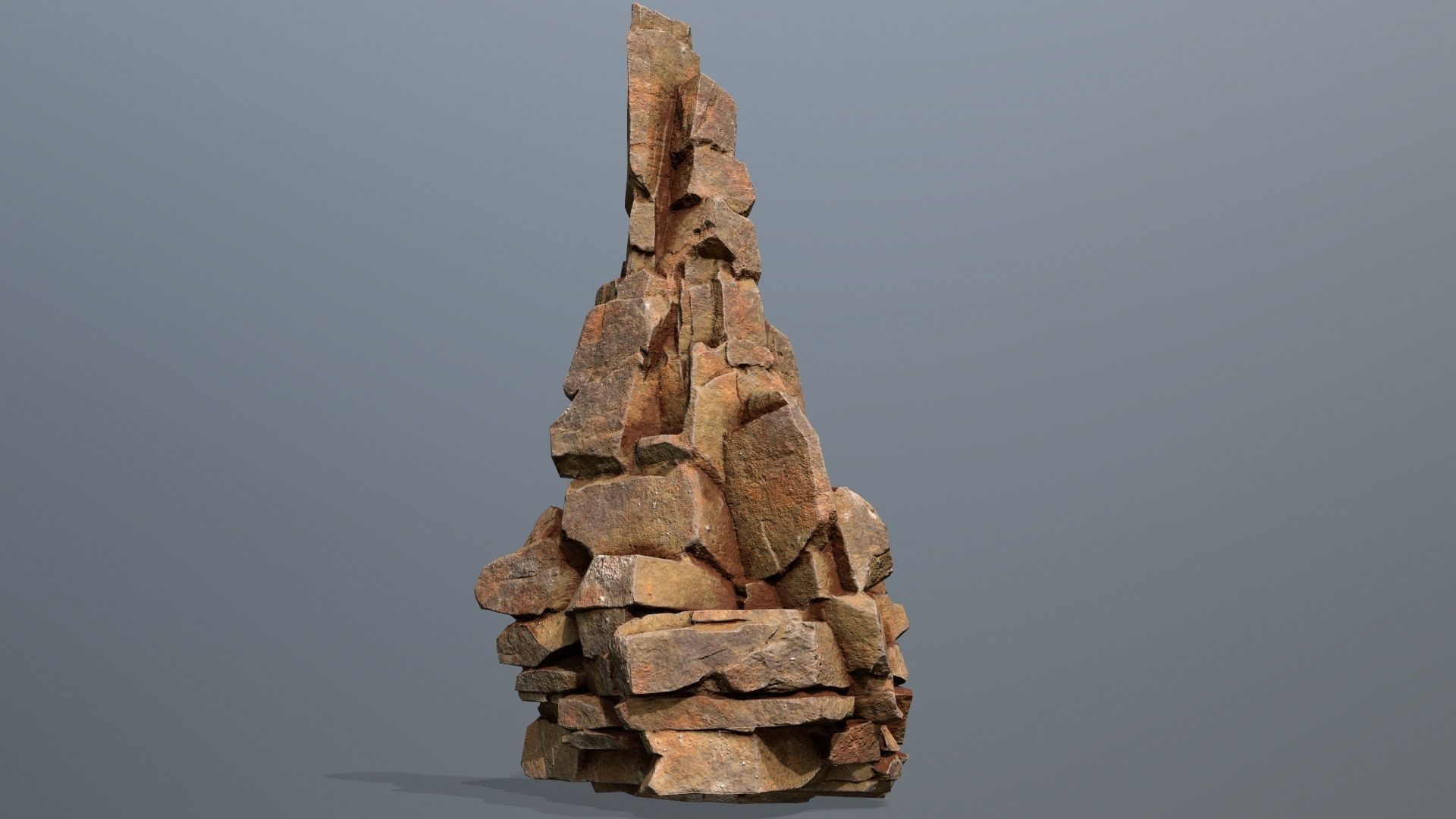 Desert Rocks Low-poly 3D model_2