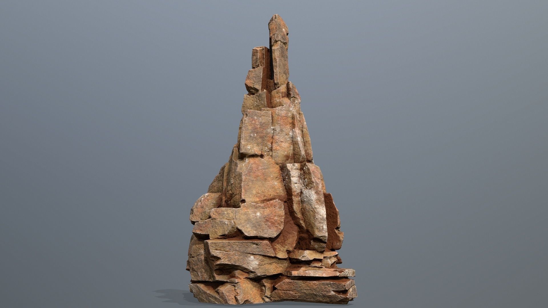 Desert Rocks Low-poly 3D model_5