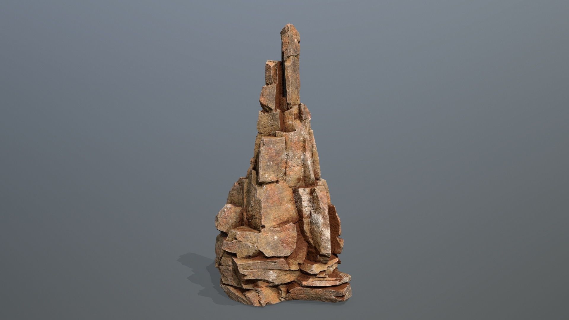 Desert Rocks Low-poly 3D model_13