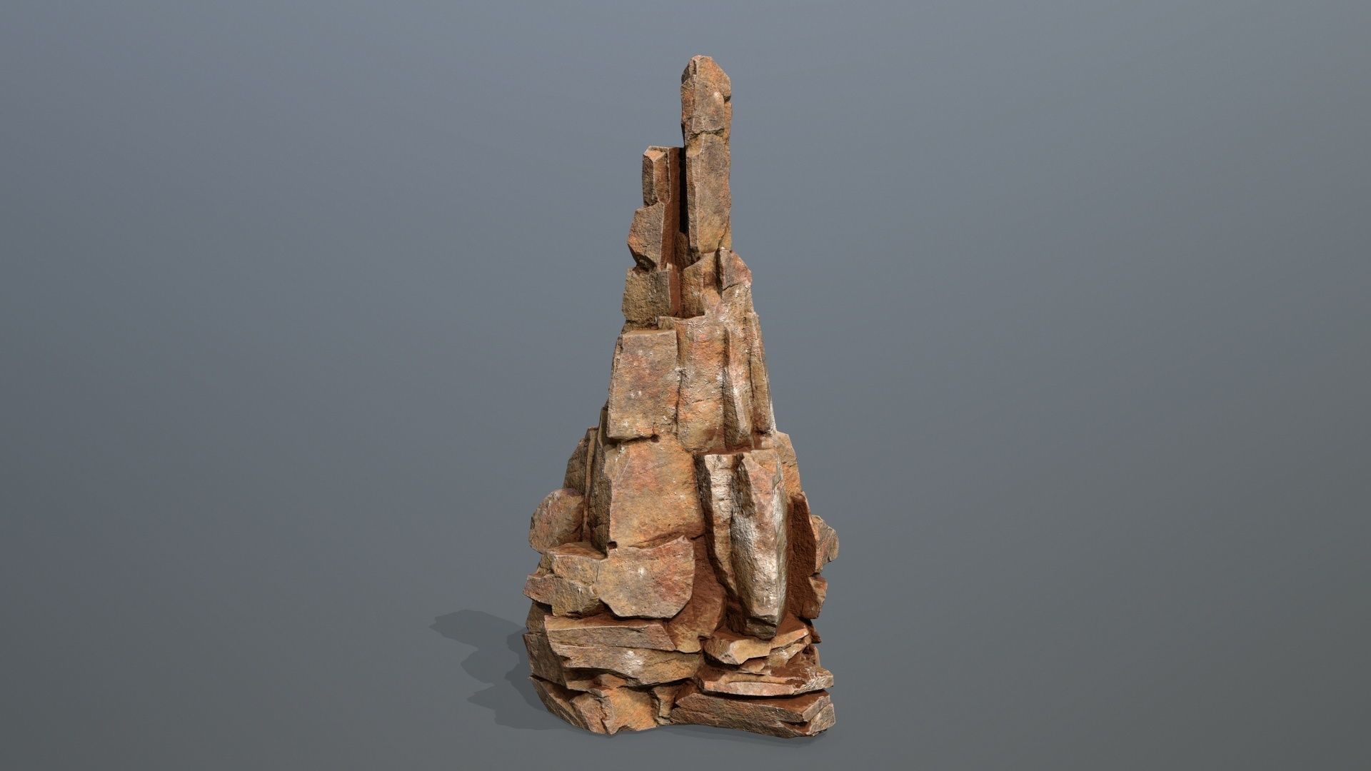 Desert Rocks Low-poly 3D model_7