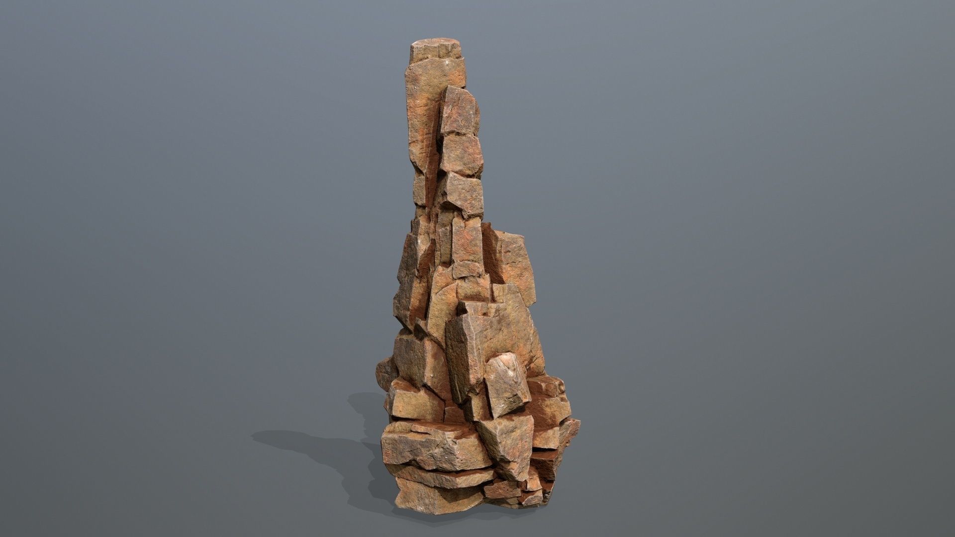 Desert Rocks Low-poly 3D model_11