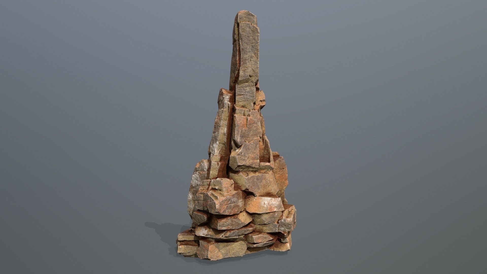 Desert Rocks Low-poly 3D model_9