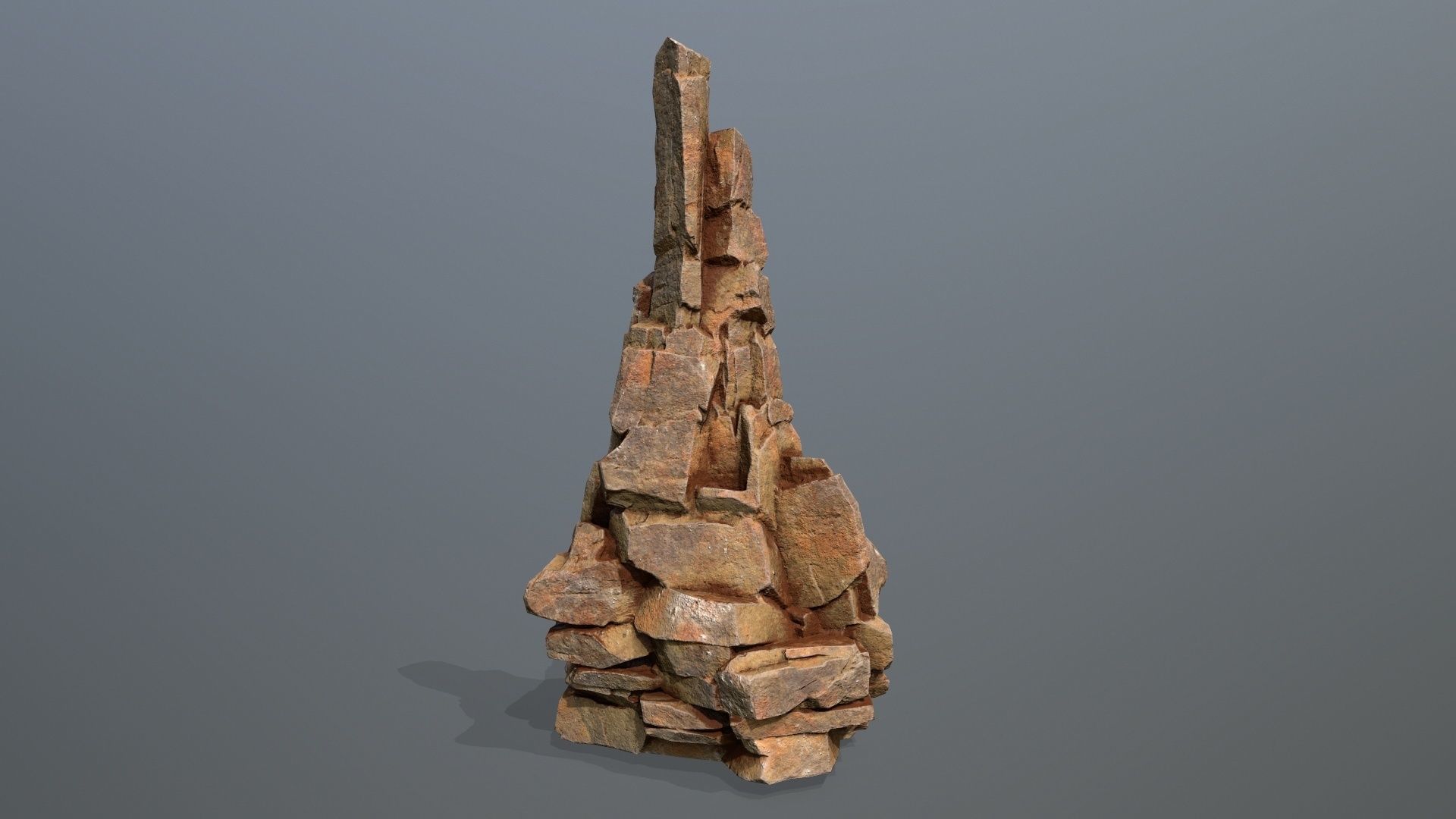 Desert Rocks Low-poly 3D model_10