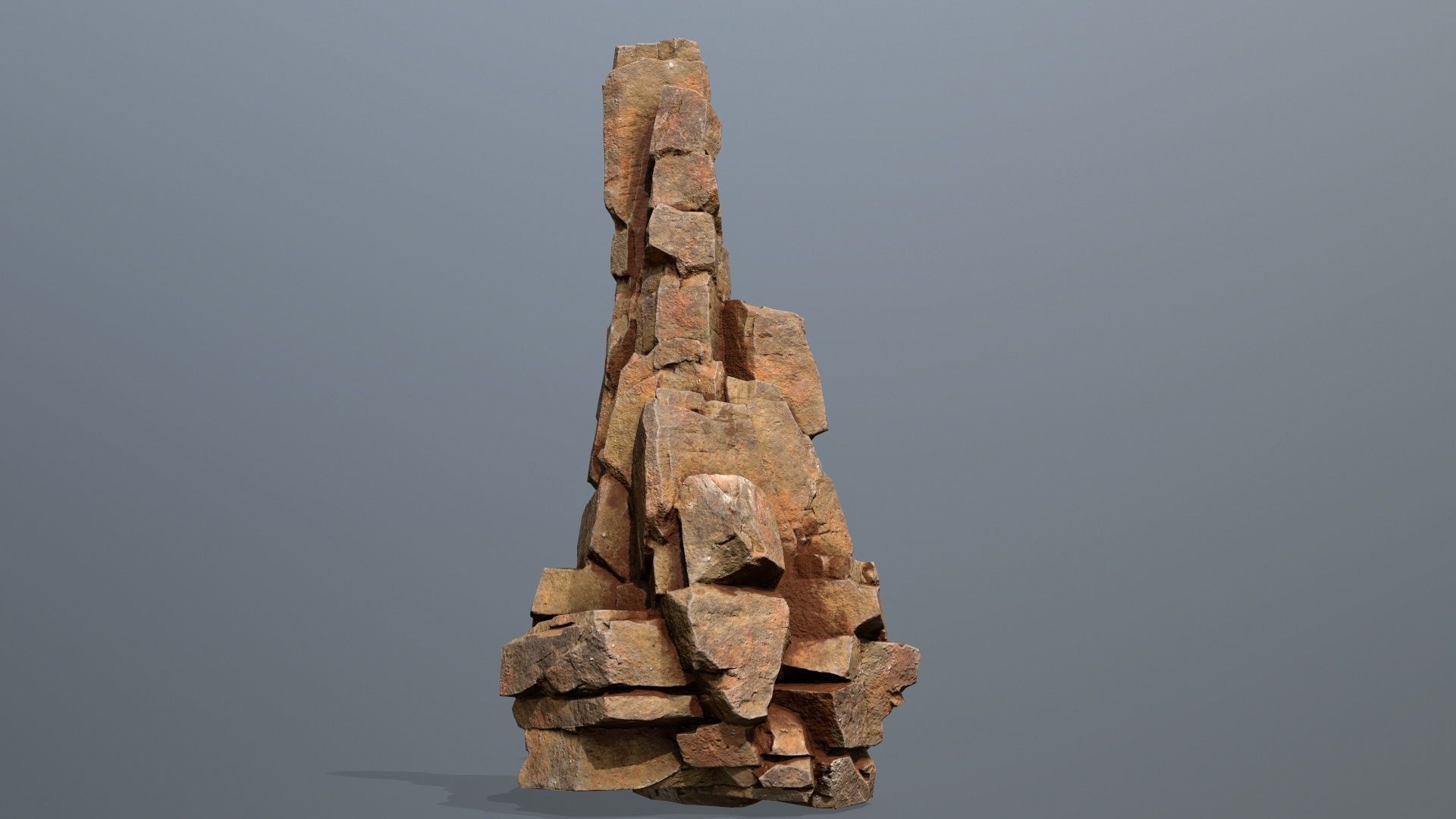 Desert Rocks Low-poly 3D model_3