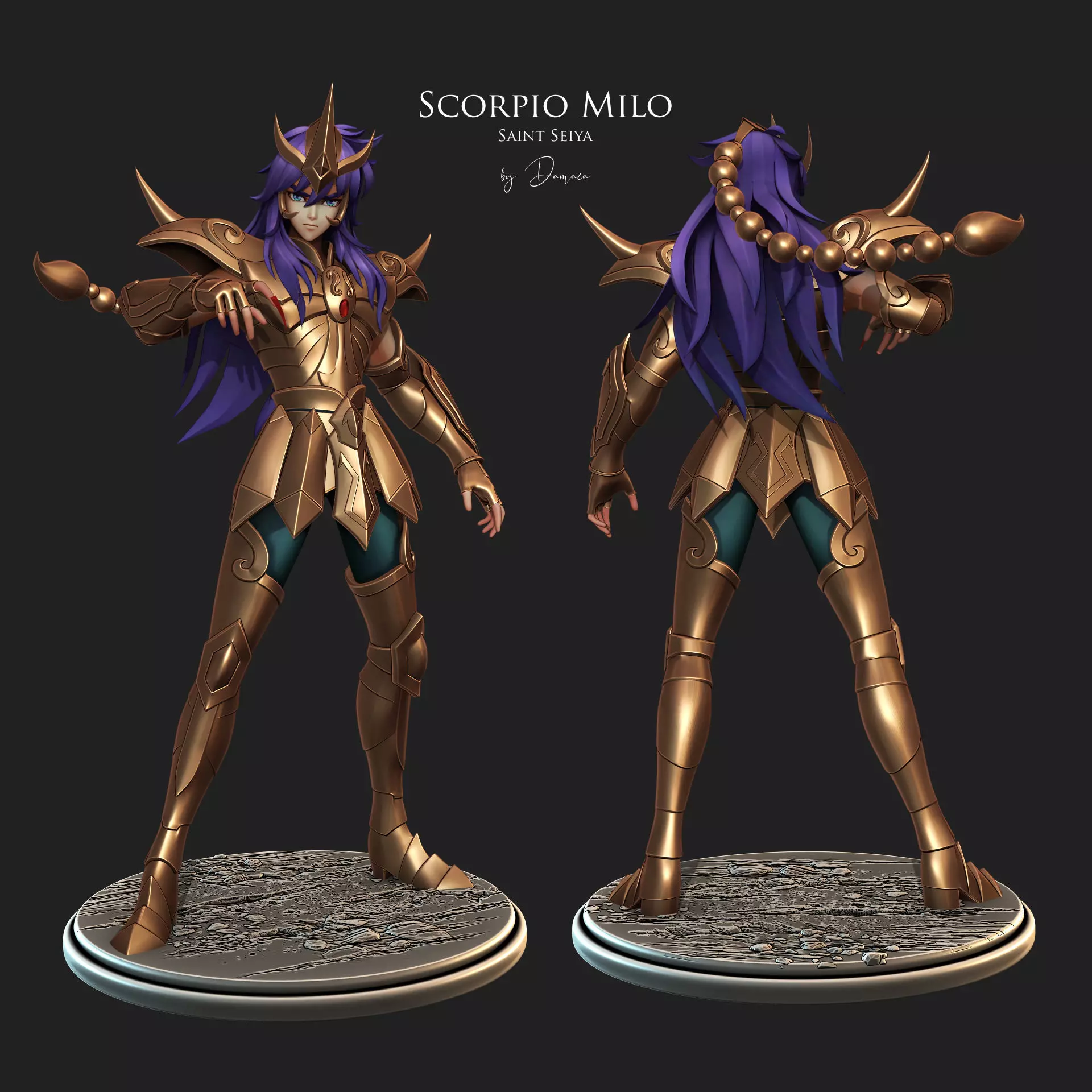 Saint Seiya Scorpio Milo 3D print model_0