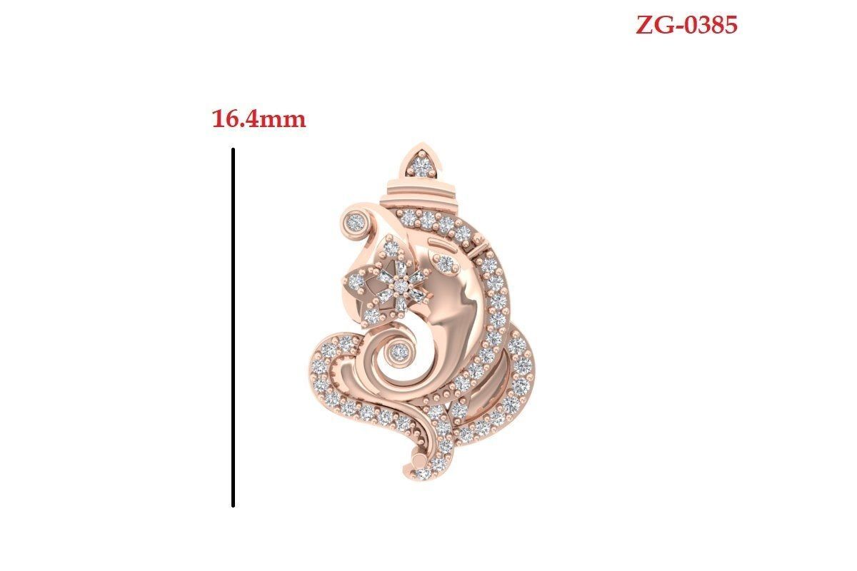 Ganpati Pandent 3D print model_2