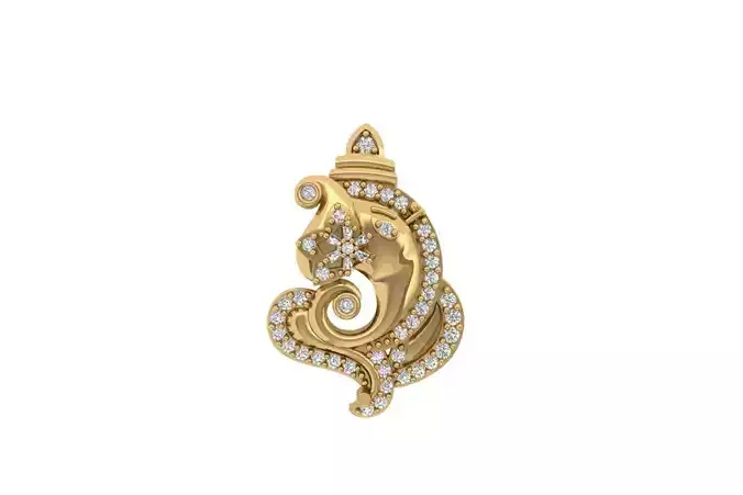 Ganpati Pandent 3D print model