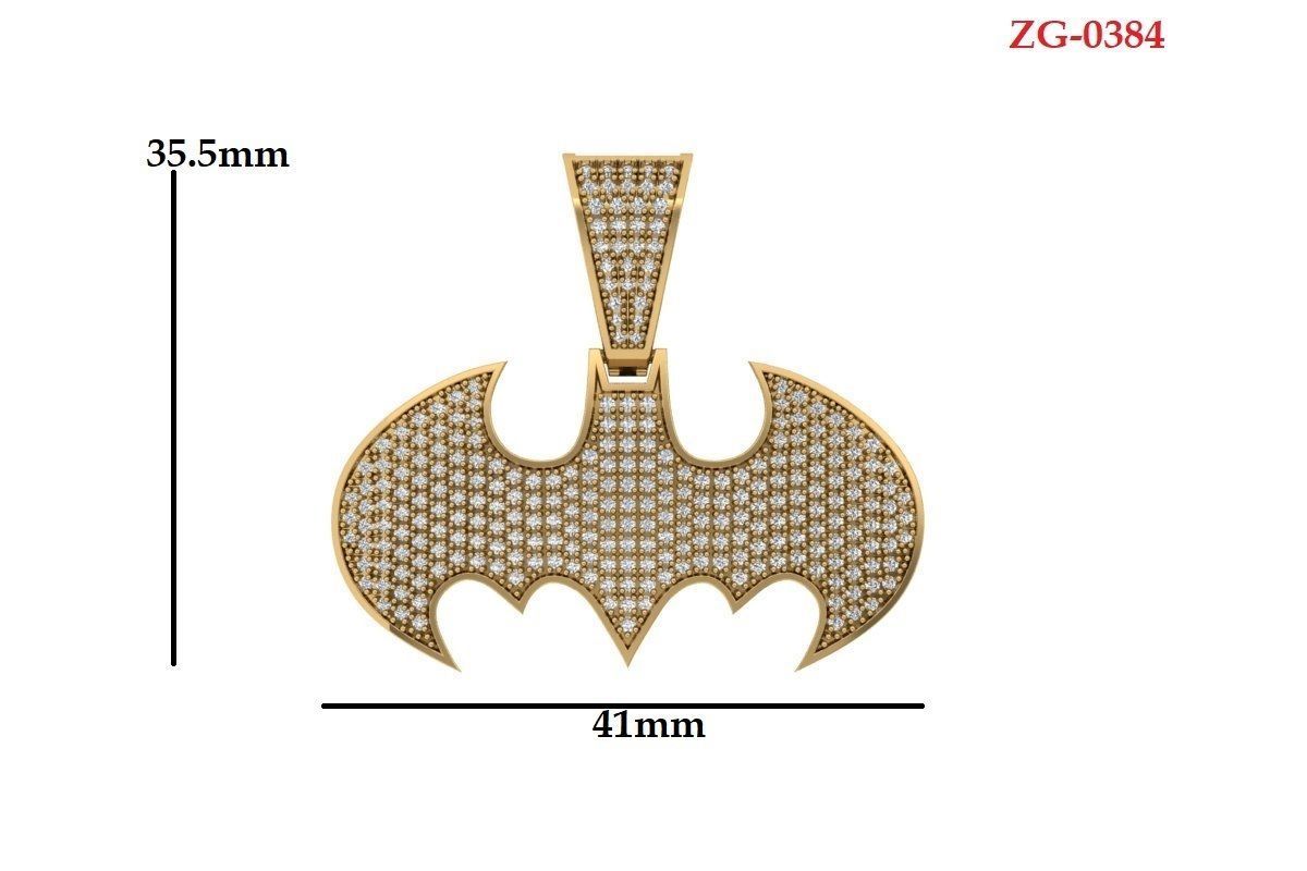 Bat Pandent 3D print model_3