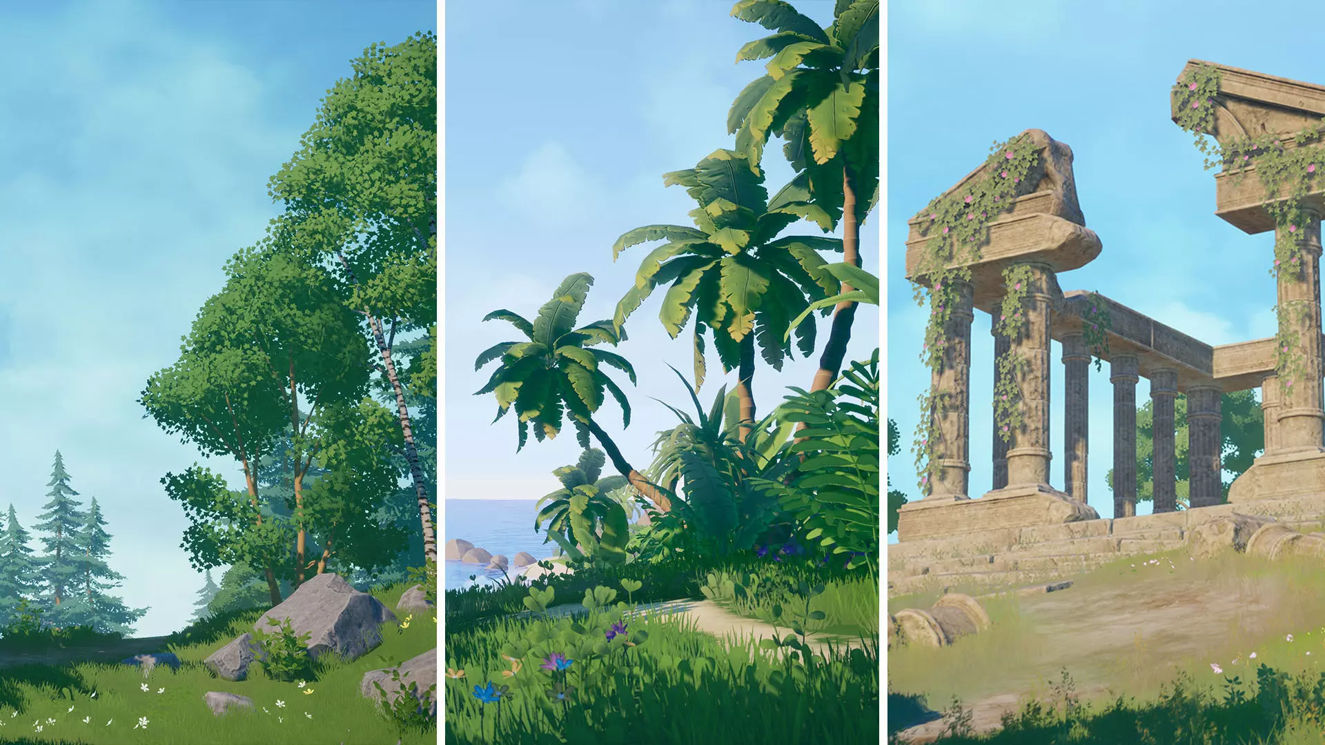 Stylized environment pack Low-poly 3D model_0