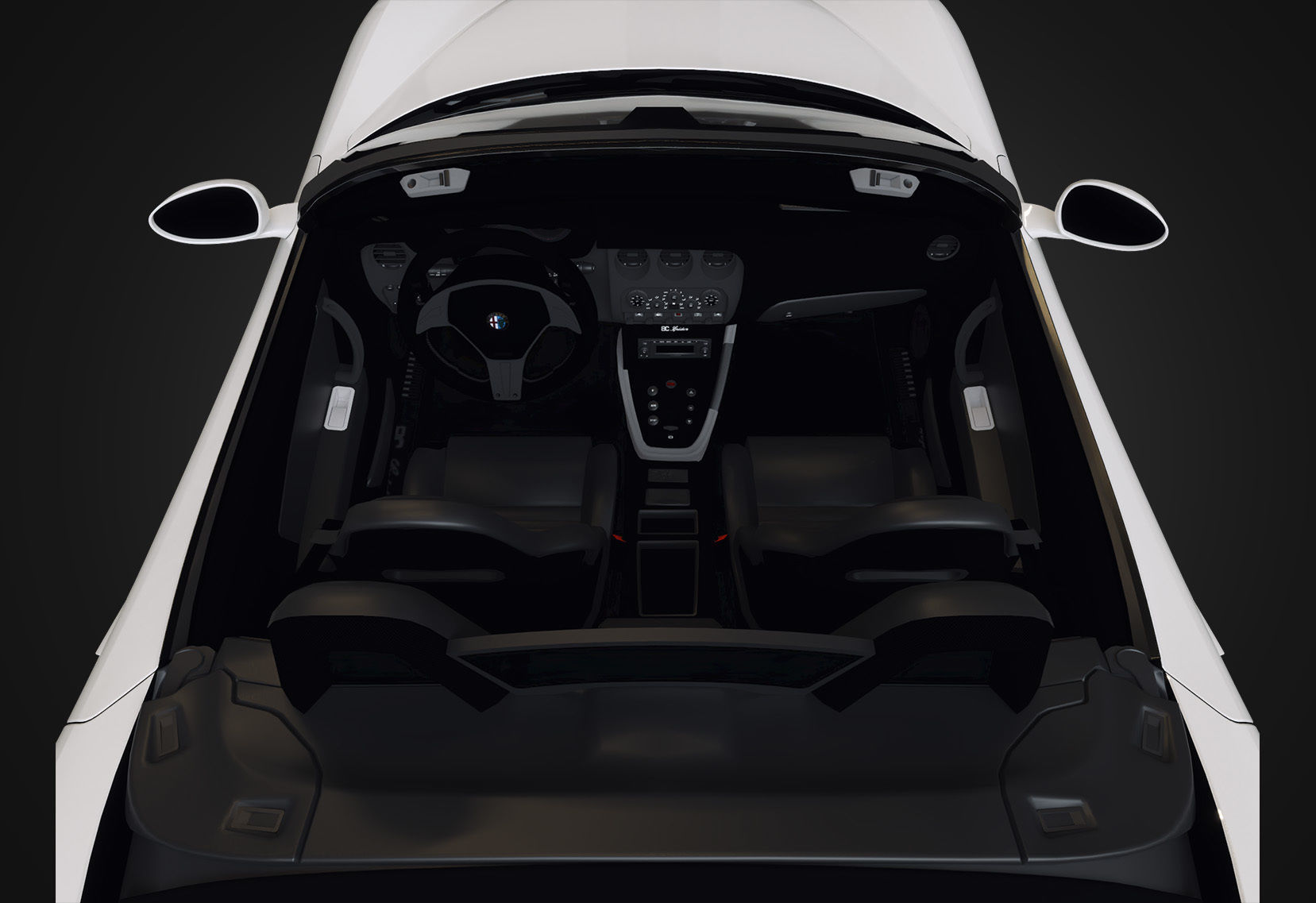 Alfa Romeo 8C SPIDER 2010 Low-poly 3D model_13