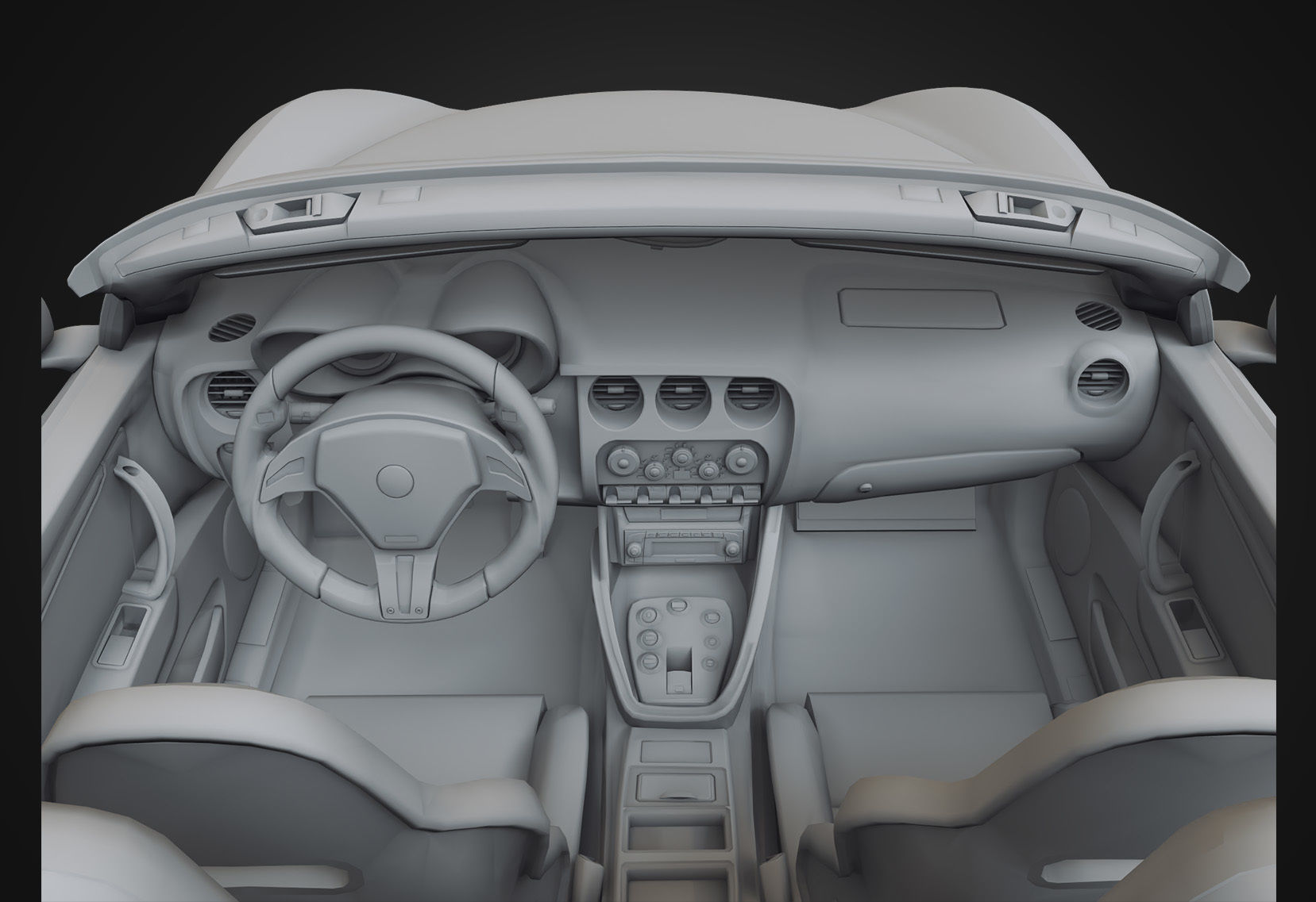 Alfa Romeo 8C SPIDER 2010 Low-poly 3D model_21