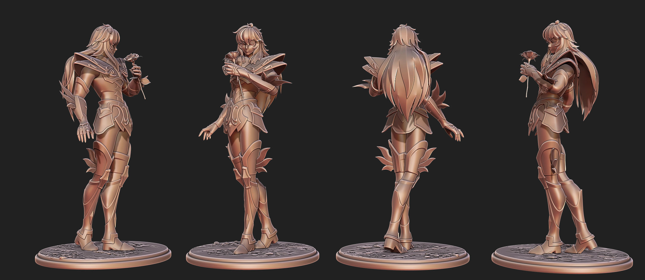 Saint Seiya Pisces Aphrodite 3D print model_1