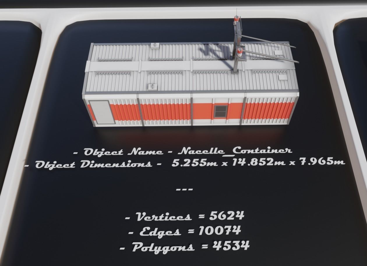 Low-Poly and Animated Wind Turbine 250m Low-poly 3D model_19