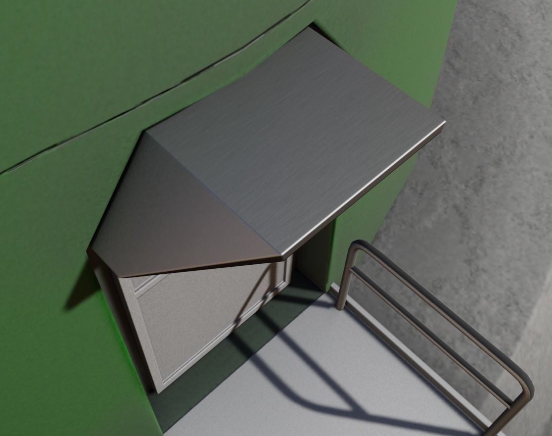 Low-Poly and Animated Wind Turbine 250m Low-poly 3D model_14