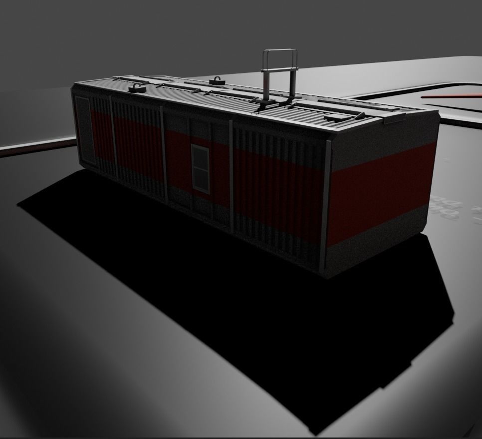 Low-Poly and Animated Wind Turbine 250m Low-poly 3D model_23