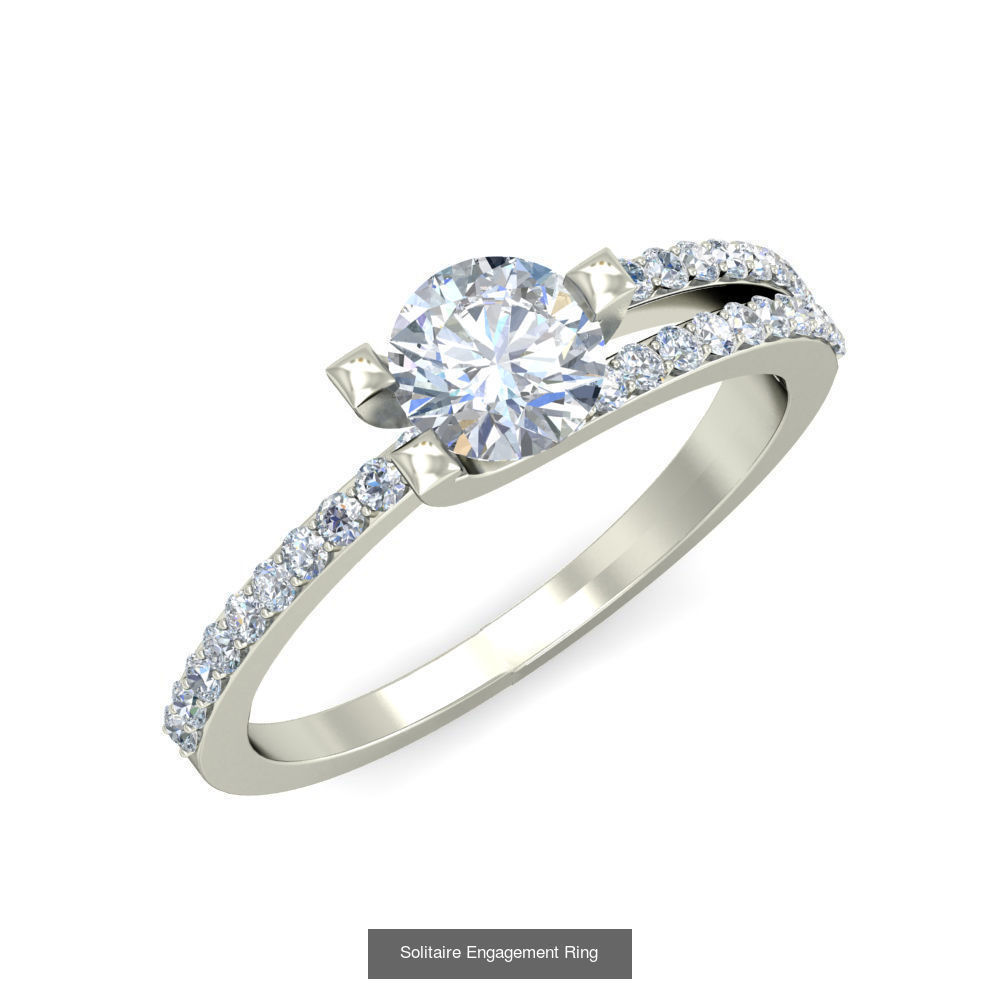  Solitaire Ring Designs 3D Model Collection_16