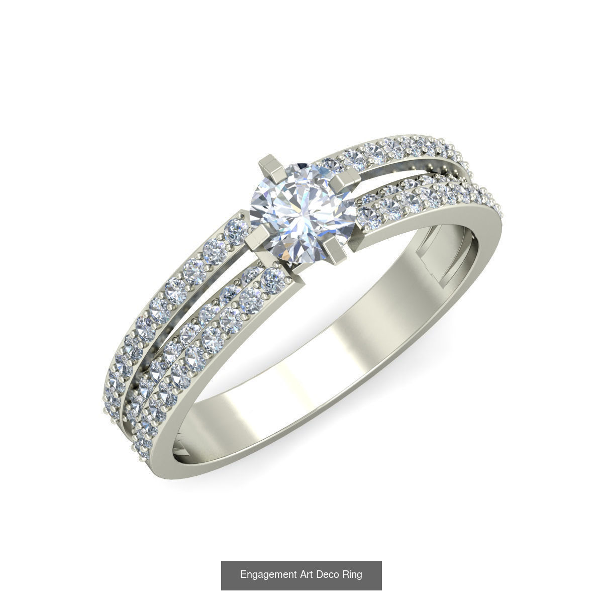 Solitaire Ring Designs 3D Model Collection_55