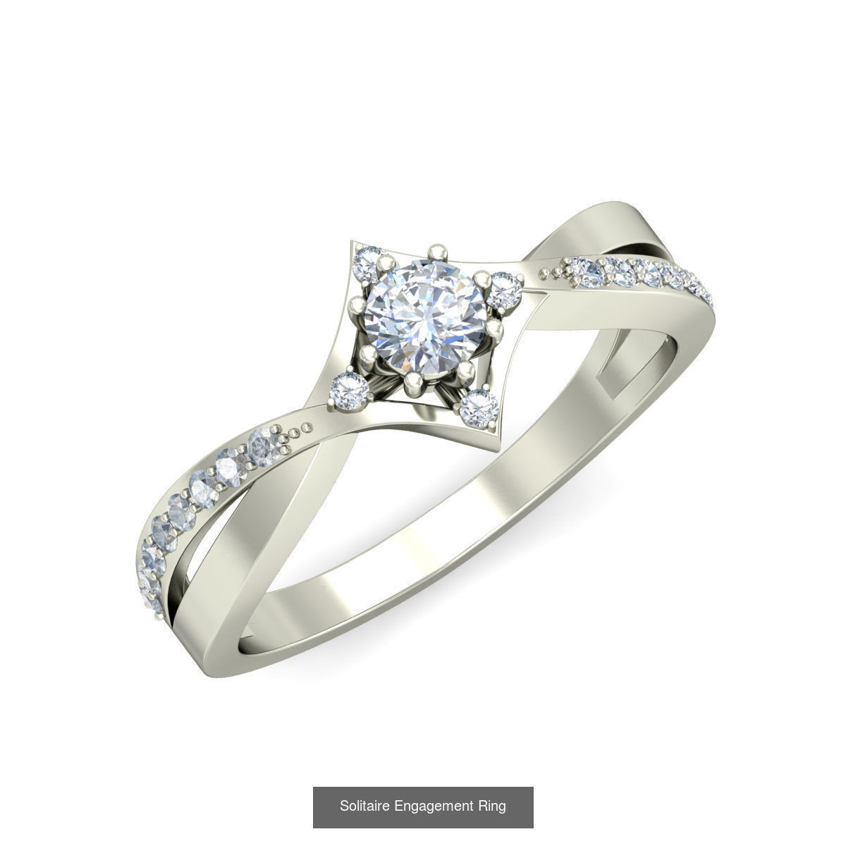  Solitaire Ring Designs 3D Model Collection_68