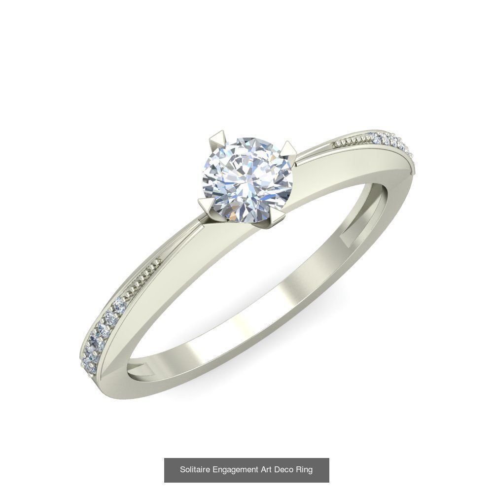  Solitaire Ring Designs 3D Model Collection_46