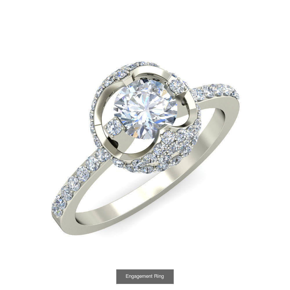 Solitaire Ring Designs 3D Model Collection_25
