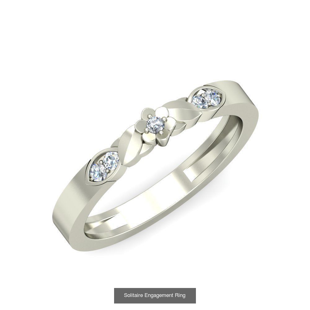  Solitaire Ring Designs 3D Model Collection_15