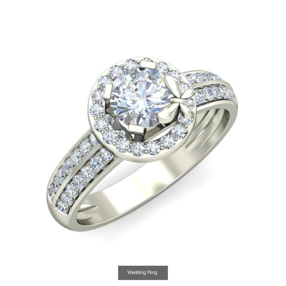  Solitaire Ring Designs 3D Model Collection_24