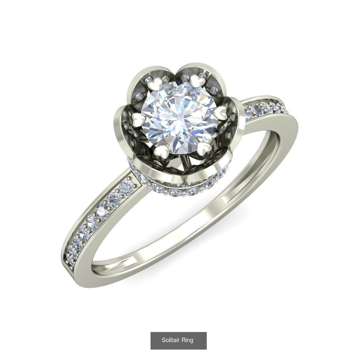  Solitaire Ring Designs 3D Model Collection_74