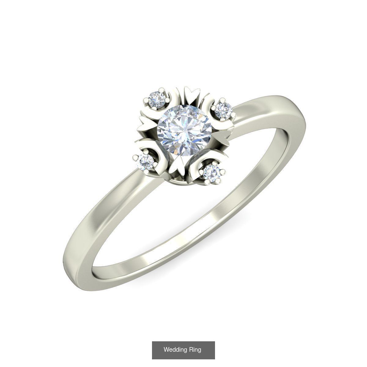  Solitaire Ring Designs 3D Model Collection_76
