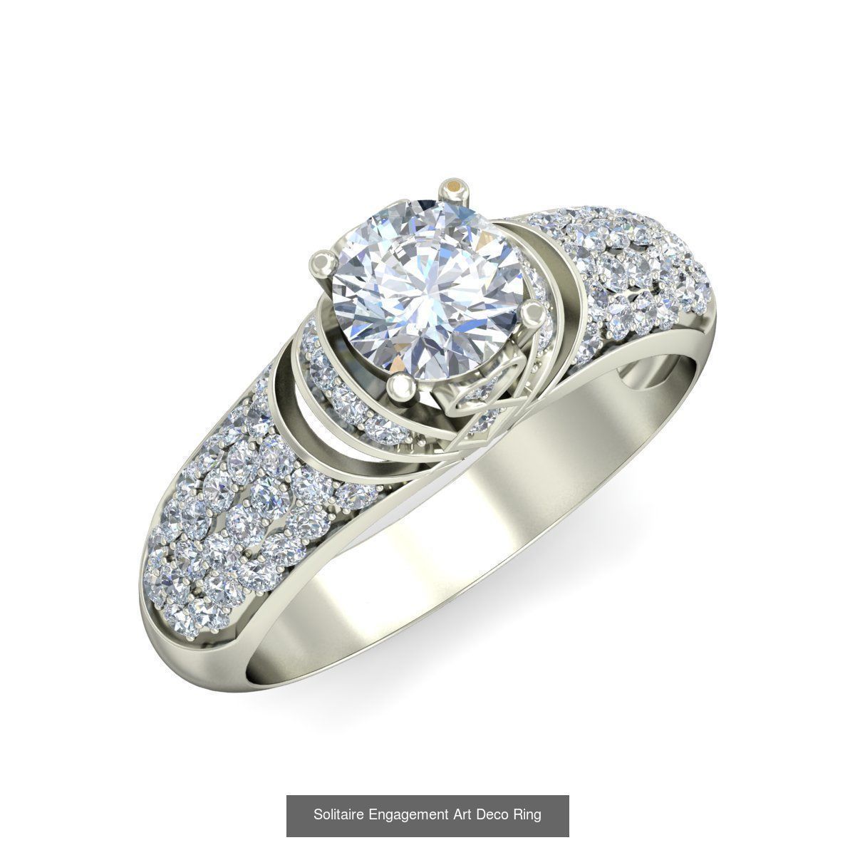  Solitaire Ring Designs 3D Model Collection_41