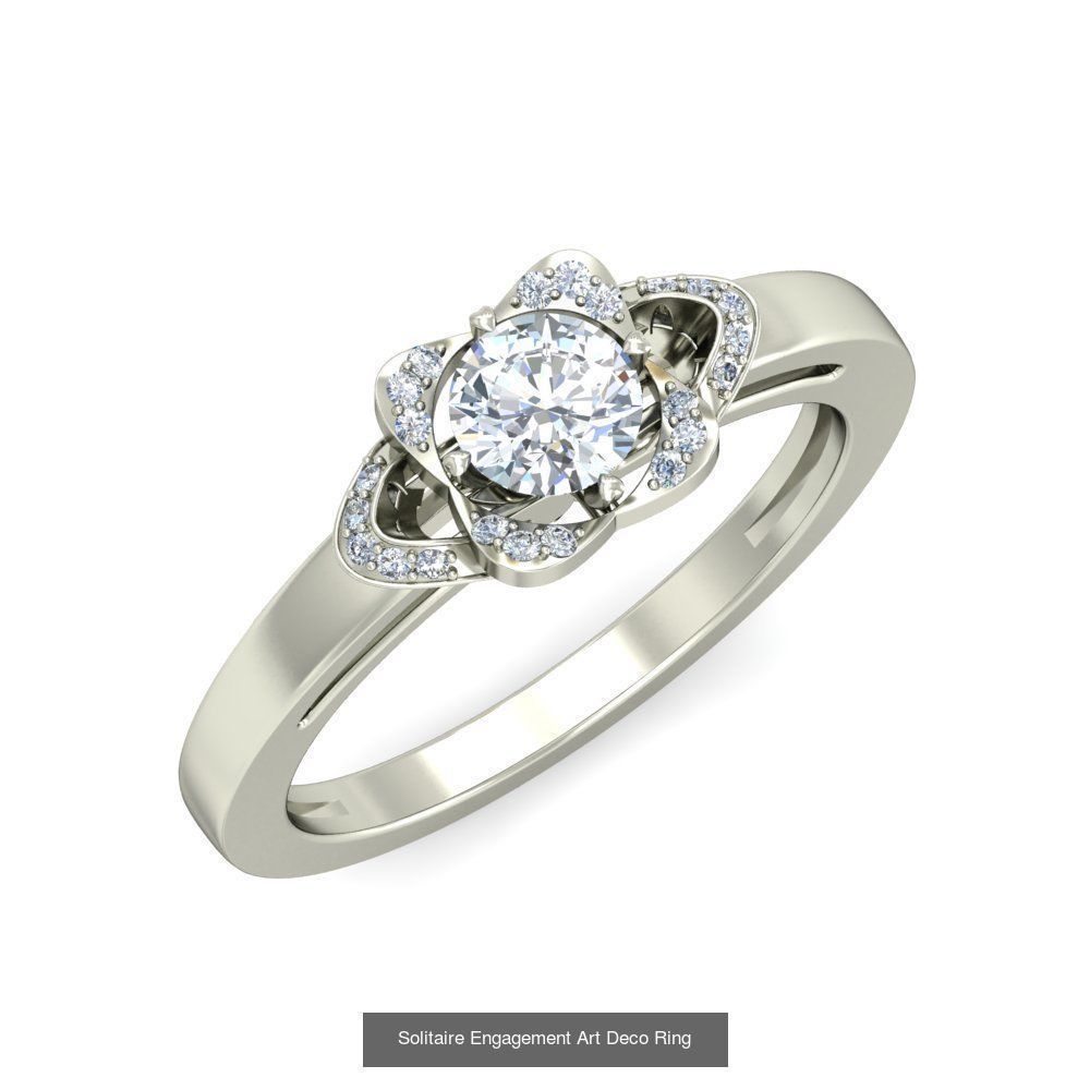  Solitaire Ring Designs 3D Model Collection_33