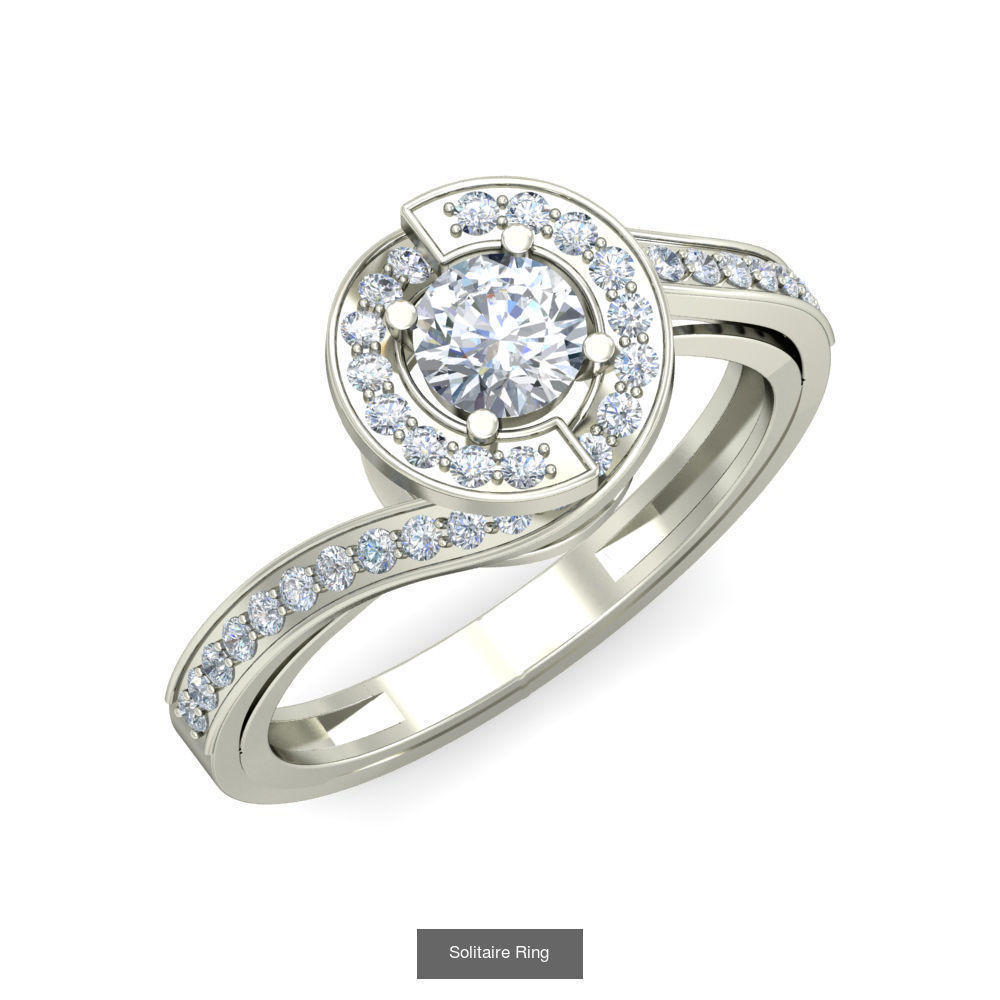  Solitaire Ring Designs 3D Model Collection_48