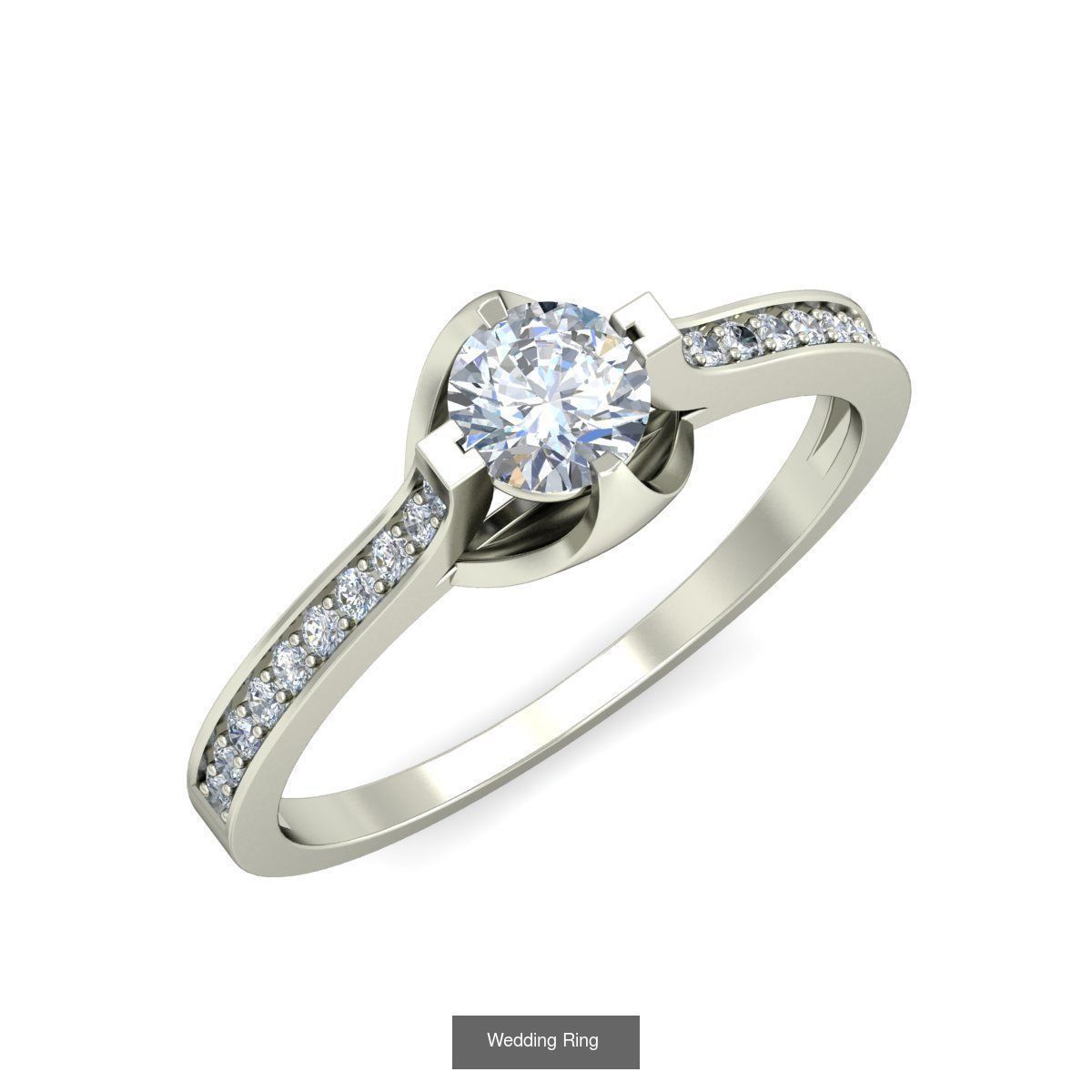  Solitaire Ring Designs 3D Model Collection_77
