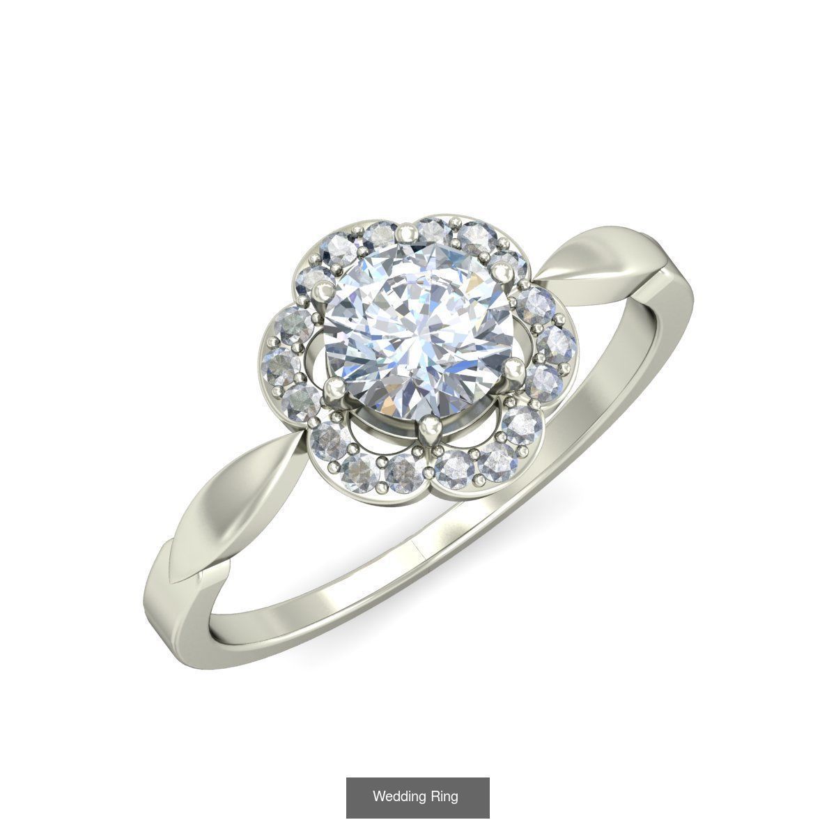  Solitaire Ring Designs 3D Model Collection_58